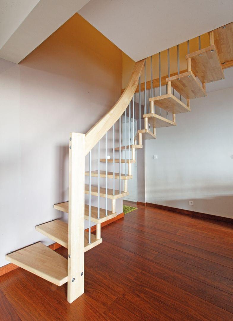 Escalier intérieur en bois massif - Escalier intérieur ...